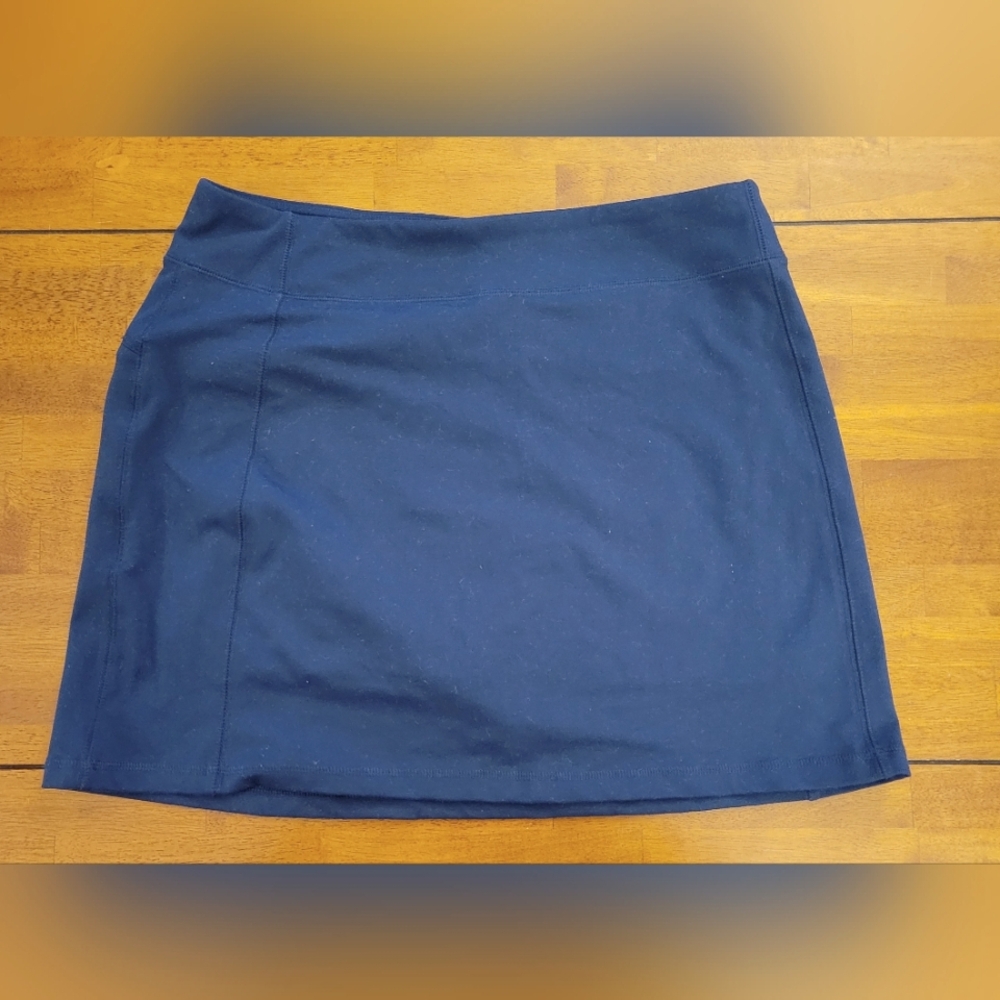 Lands' End Classic Navy Blue Women's Skort, M 10-12